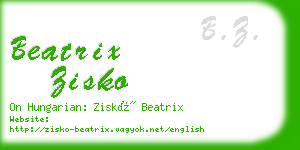 beatrix zisko business card